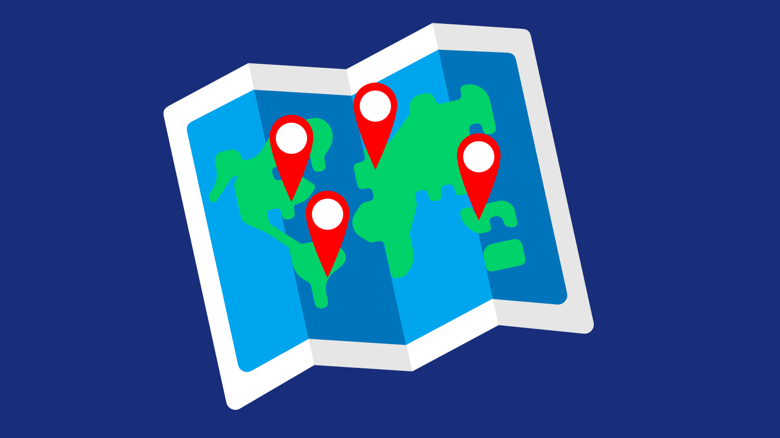 Find places on the map